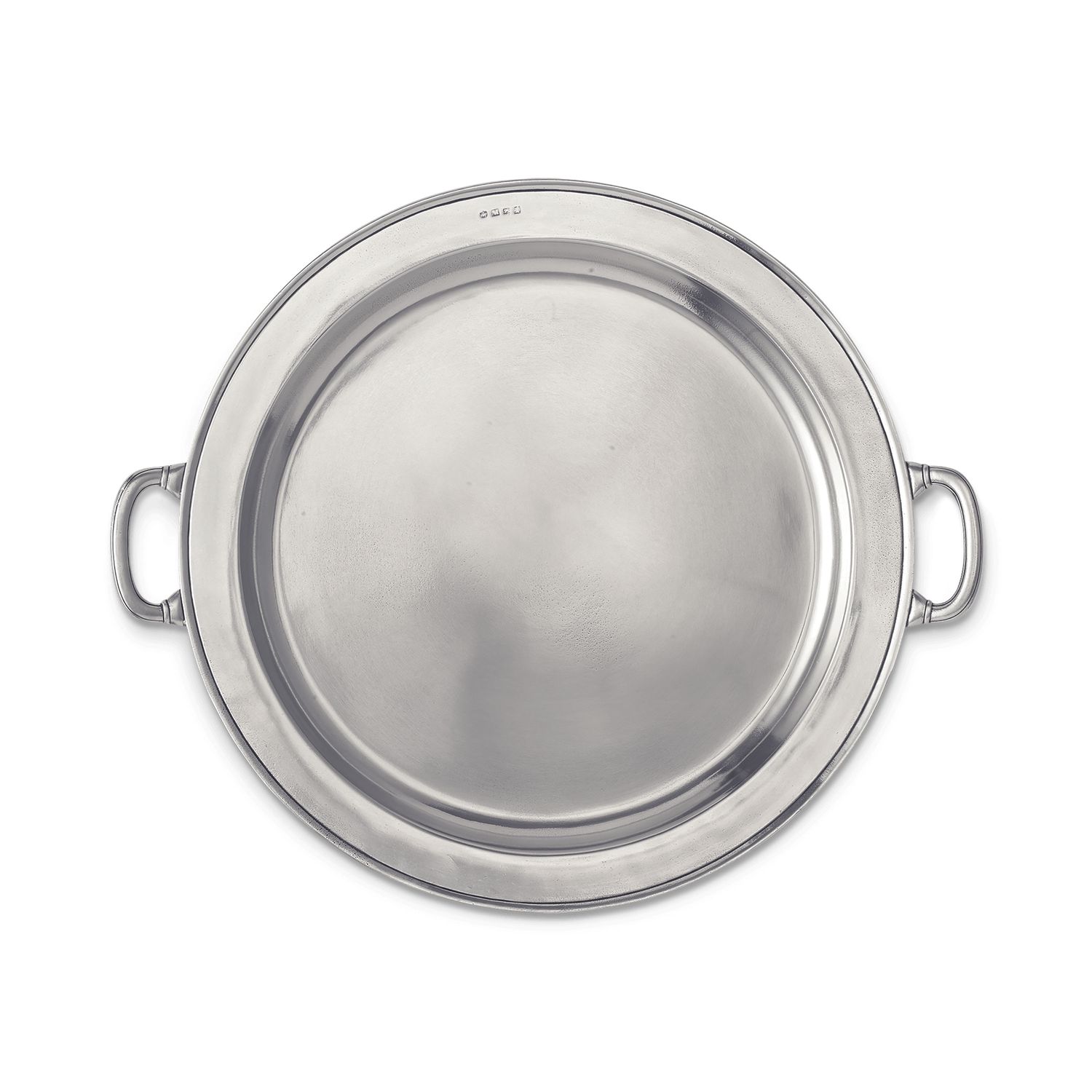 Match Pewter Round Tray With Handles Large For 1527.0 / 1529.0 and 1244.1 1245.1