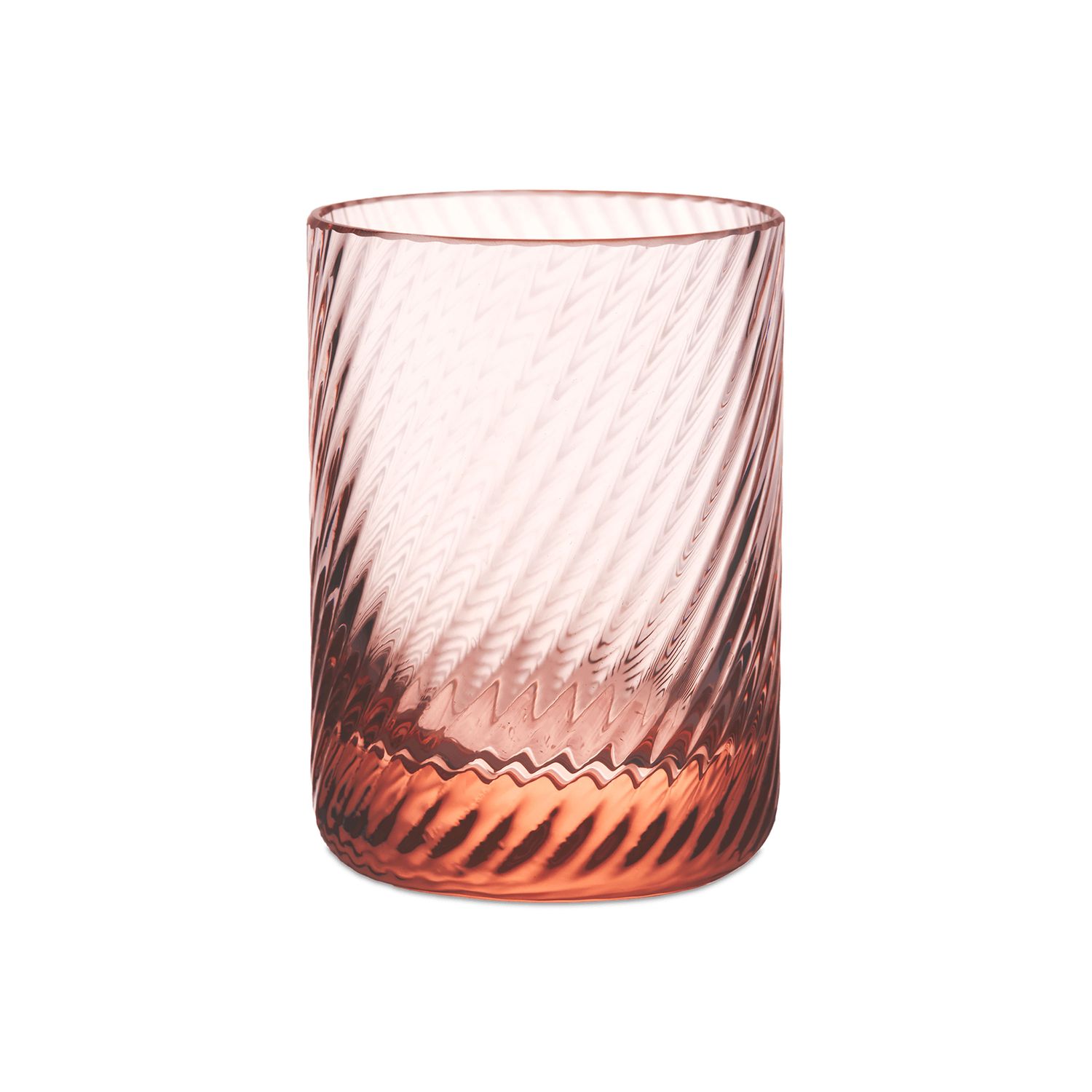 Match Pewter Venezia Bembo Shot/Votive Rose Quartz Twist B1198R.2