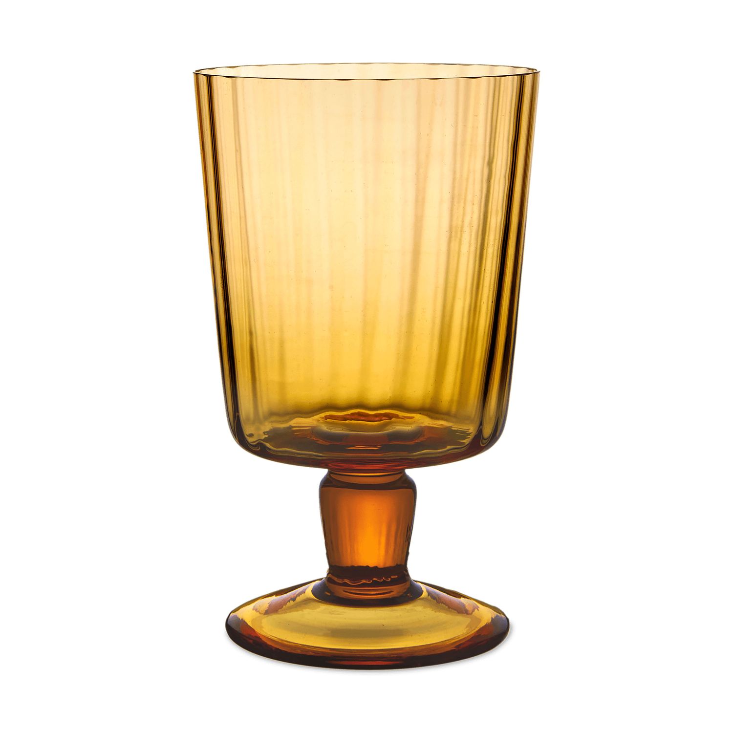 Match Pewter Venezia Lando Goblet Amber Pleat L1116A.1