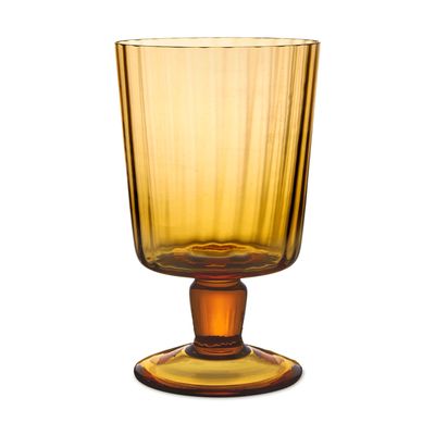 Match Pewter Venezia Lando Goblet Amber Pleat L1116A.1