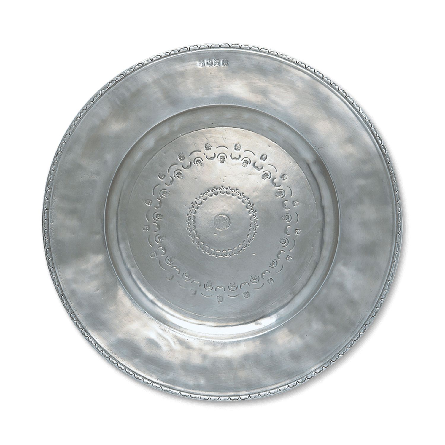 Match Pewter Engraved Round Platter Large a641.0