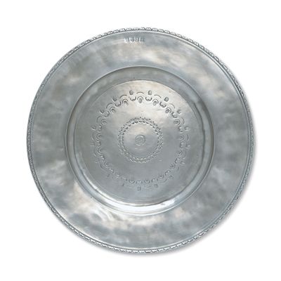 Match Pewter Engraved Round Platter Large a641.0