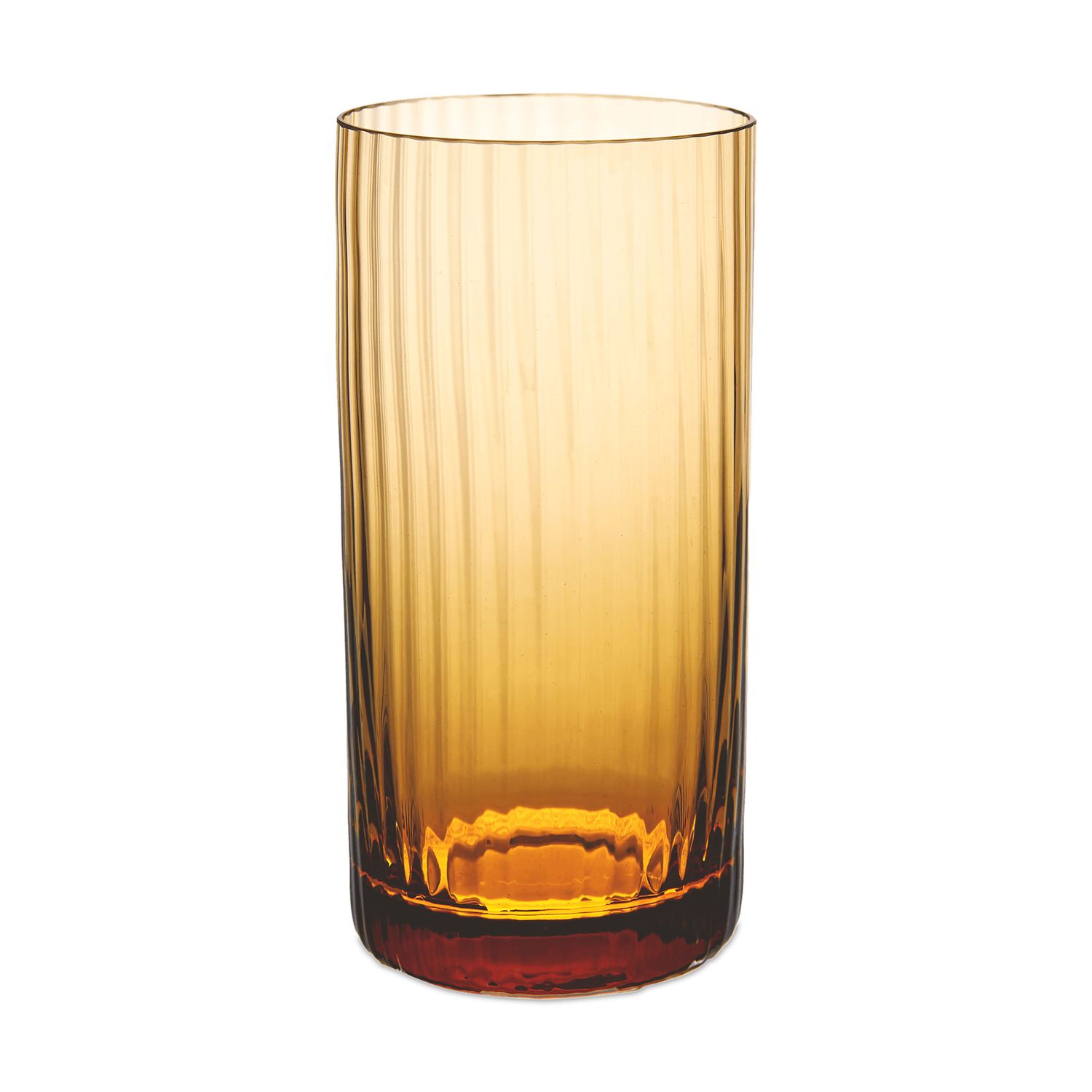 Match Pewter Venezia Bembo Highball Amber Pleat B1197A.1