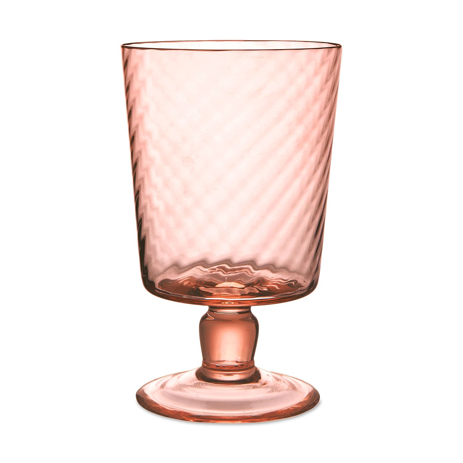 Match Pewter Venezia Lando Goblet Rose Quartz Twist L1116R.2