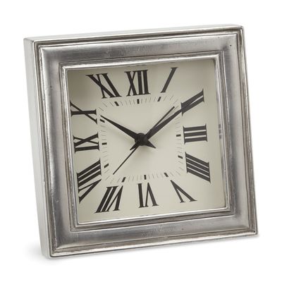 Match Pewter Square Alarm Clock a767.0