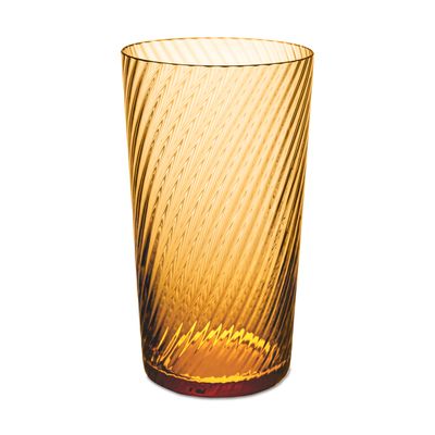 Match Pewter Venezia Lando Highball Amber Twist L1197A.2