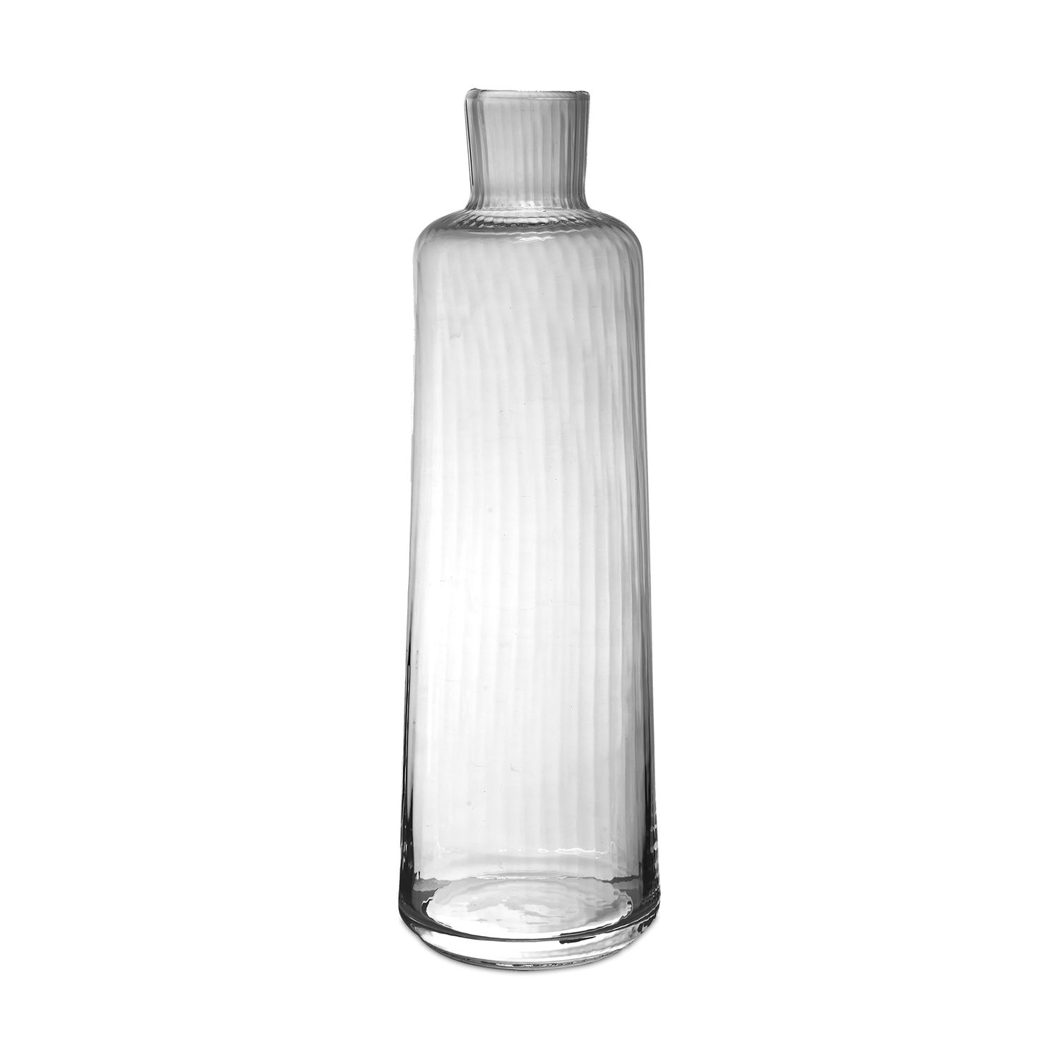 Match Pewter Venezia Tall Carafe Clear Pleat C1250C.1