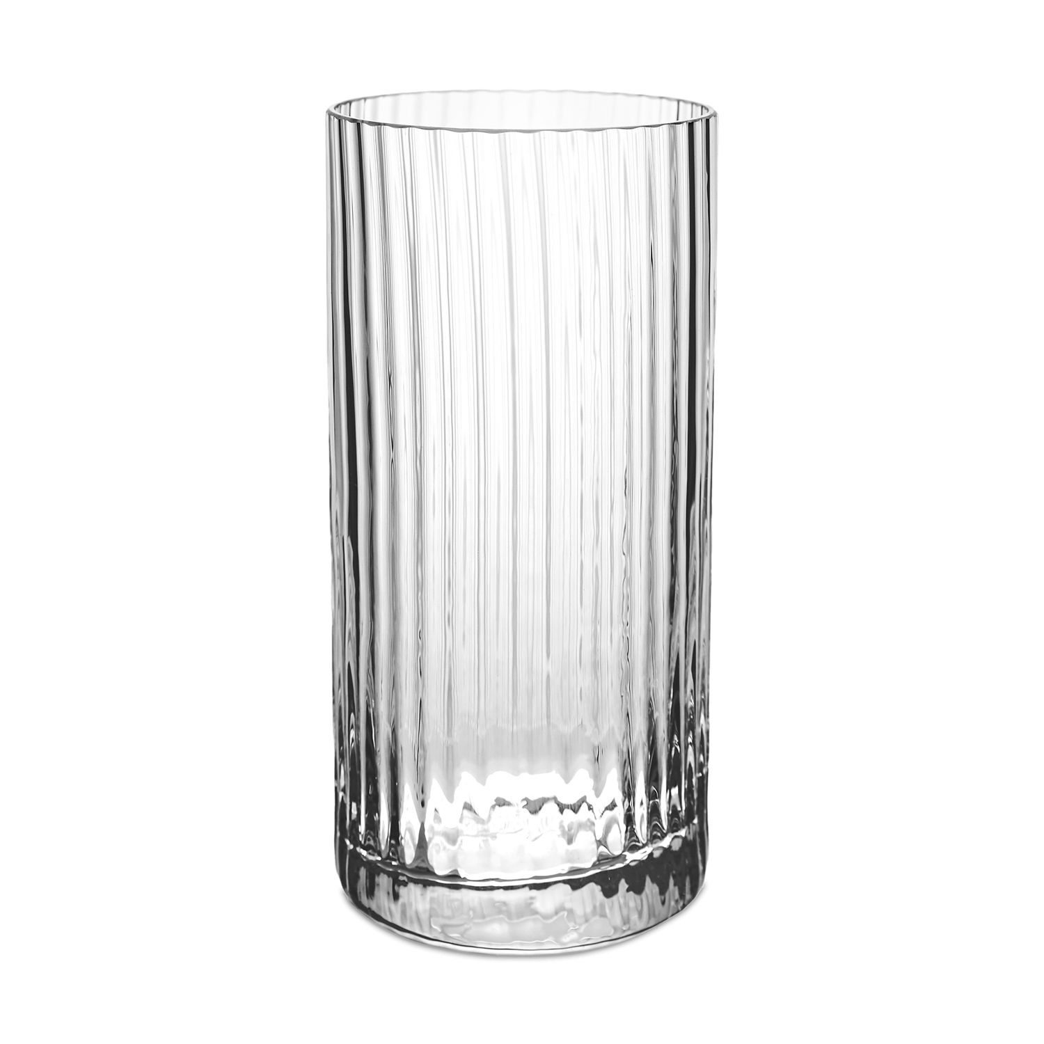 Match Pewter Venezia Bembo Highball Clear Pleat B1197C.1