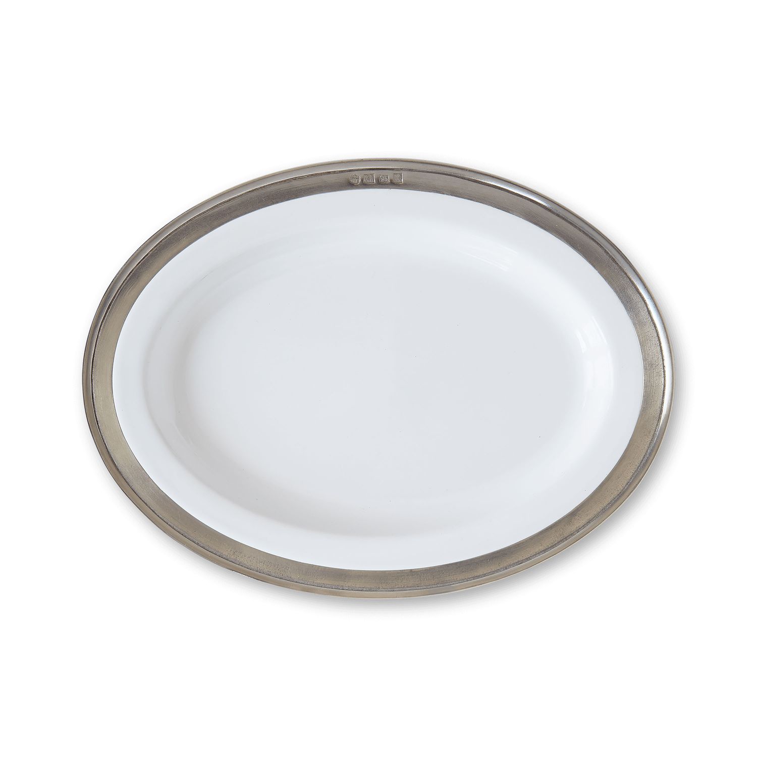 Match Pewter Convivio Oval Serving Platter X-Small White 1557