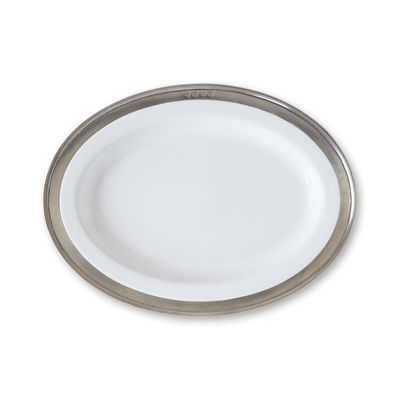 Match Pewter Convivio Oval Serving Platter X-Small White 1557