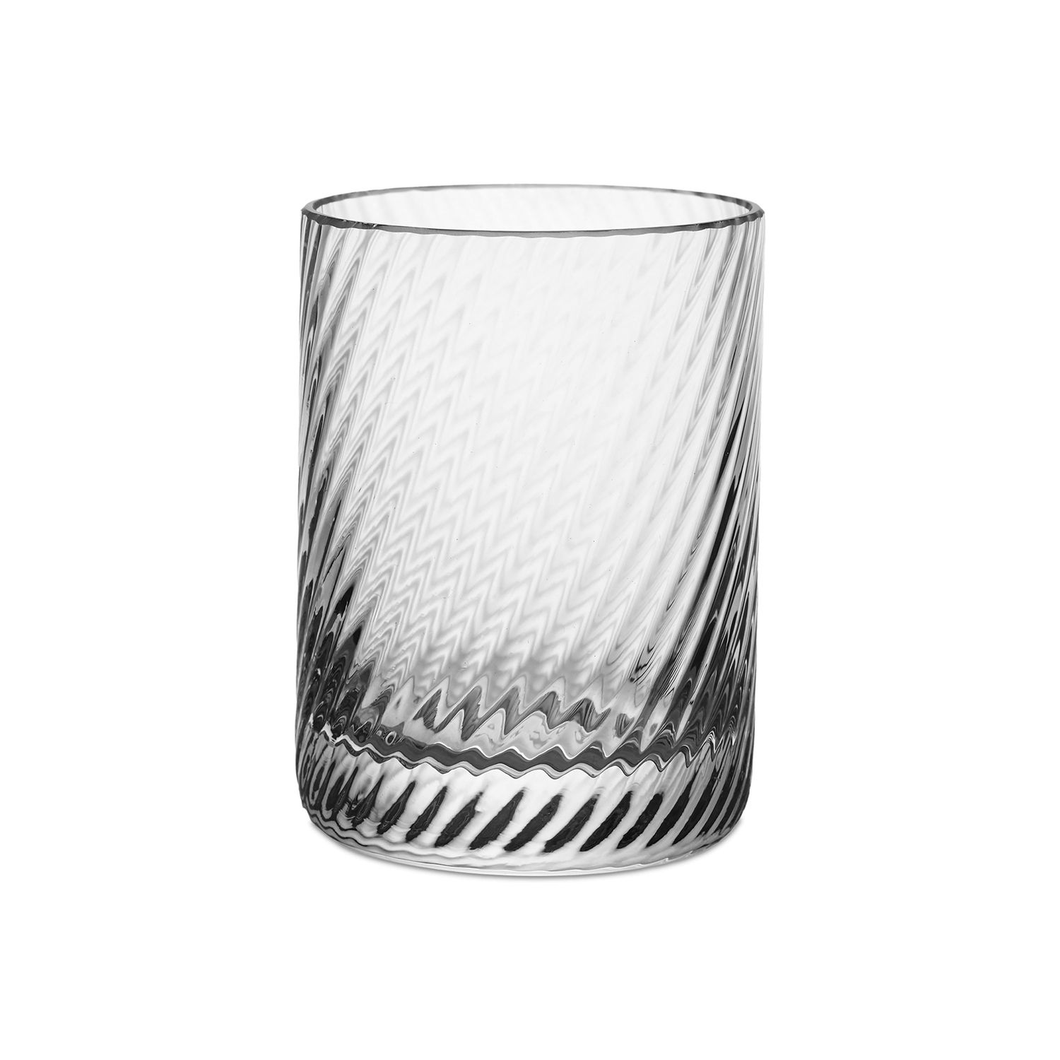 Match Pewter Venezia Bembo Shot/Votive Clear Twist B1198C.2