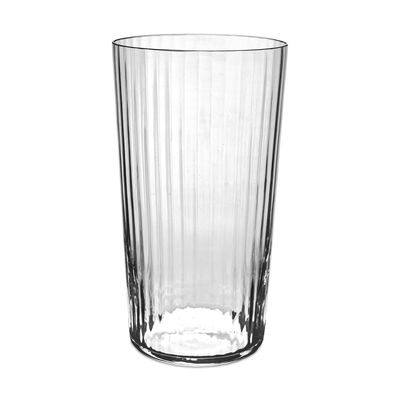 Match Pewter Venezia Lando Highball Clear Pleat L1197C.1