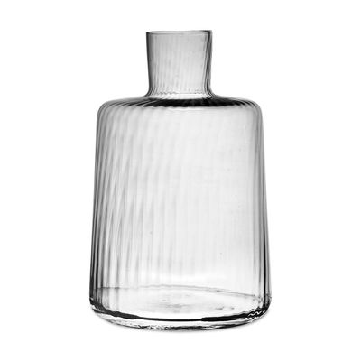 Match Pewter Venezia Low Carafe Clear Pleat C1850C.1