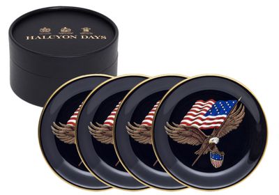 Halcyon Days Star Spangled Banner Coaster Set of 4 BCSSB11SCG, MPN: BCSSB11SCG,