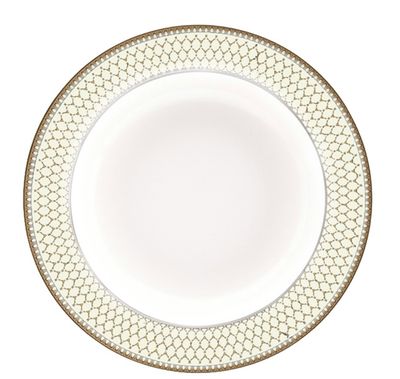 Halcyon Days Antler Trellis Ivory Gold 9 Inch Rim Soup BCGAT04RSN, MPN: BCGAT04RSN,