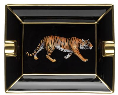 Halcyon Days Tiger Black Ashtray BCMWT02ASG, MPN: BCMWT02ASG,