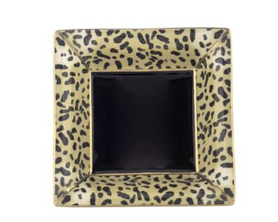 Halcyon Days TR Leopard Square Tray BCTRA01STG, MPN: BCTRA01STG,