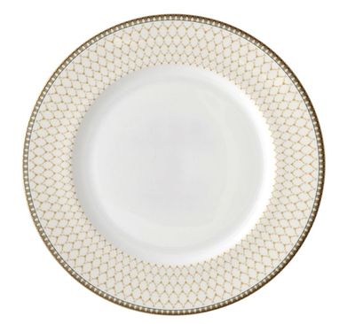 Halcyon Days Antler Trellis Ivory Gold 8 Inch Dessert Plate BCGAT048PN, MPN: BCGAT048PN,