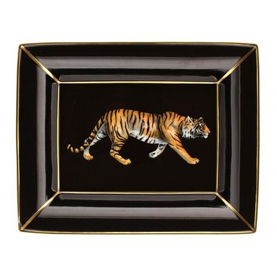 Halcyon Days MW Twin Leopards Rectangular Tray BCMWL02RTG, MPN: BCMWL02RTG,