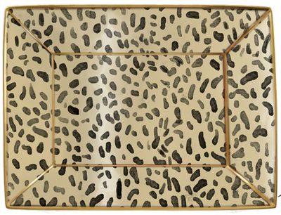 Halcyon Days Leopard Trinket Tray BCTRA01TTG, MPN: BCTRA01TTG,