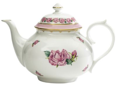 Halcyon Days CoM Shell Garden Rose Early Morning Tea Pot BCCRO01EMTG, MPN: BCCRO01EMTG,