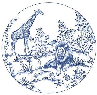 Halcyon Days Serengeti Round Birchwood Tray TRNCS11RT, MPN: TRNCS11RT,