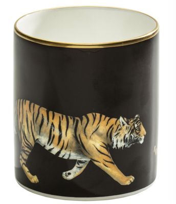 Halcyon Days MW Tiger Black Gold Pen Pot BCMWT02PHG, MPN: BCMWT02PHG,