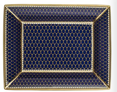 Halcyon Days Gordon Castle Antler Trellis Midnight Gold Trinket Tray BCGAT11TTG, MPN: BCGAT11TTG,