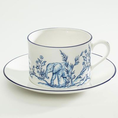 Halcyon Days Nina Campbell Serengeti Serengeti Elephant Tea Cup &amp; Saucer BCNCSE11TSC, MPN: BCNCSE11…
