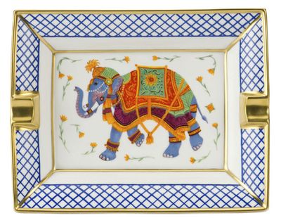 Halcyon Days Ceremonial Indian Elephant White Ashtray BCCIE03ASG, MPN: BCCIE03ASG,