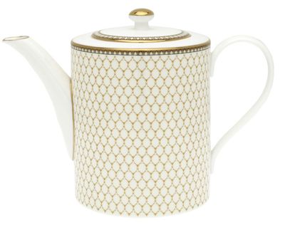 Halcyon Days Antler Trellis Ivory Gold Teapot L/S BCGAT04TPN, MPN: BCGAT04TPN,