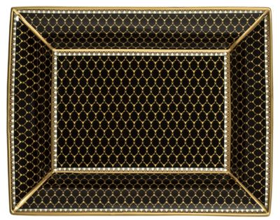 Halcyon Days Antler Trellis Black Gold Trinket Tray BCGAT02TTG, MPN: BCGAT02TTG,