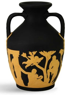Wedgwood Portland Vase Small Black Cane 6 Inch 1075607, 701587485050