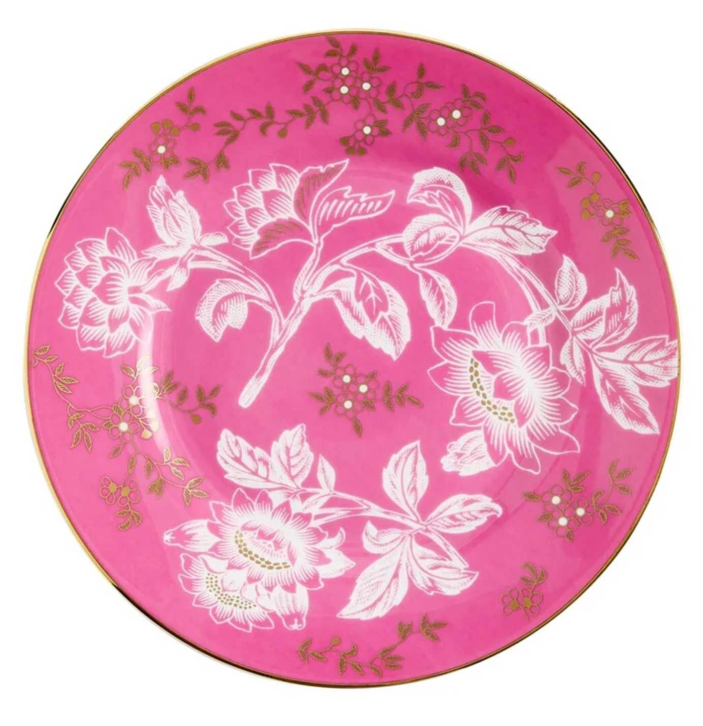 Wedgwood Wonderlust Pink Tonquin Plate 20cm 8.14 Inch 1078225, 701587490009