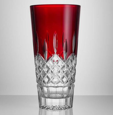 Waterford Lismore Red Vase 25cm 10in 1078638, 701587490436