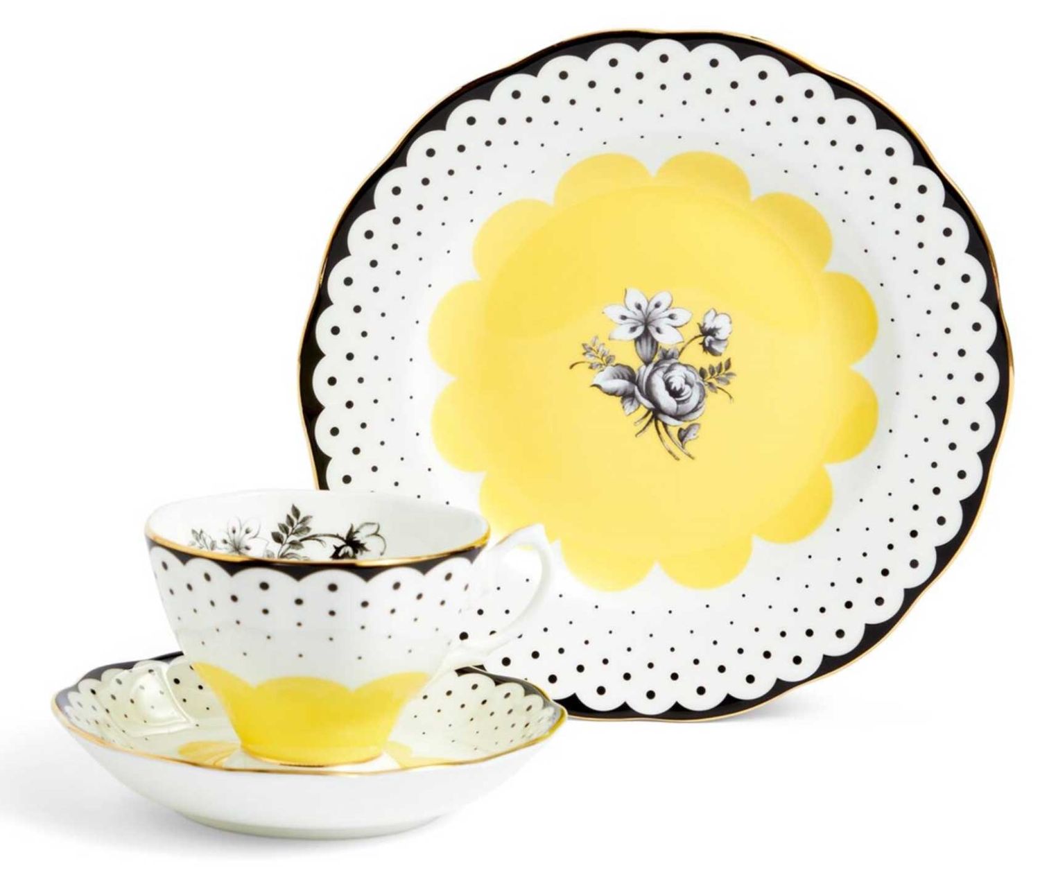 Royal Albert 100 Years Teacup Saucer Plate 20cm 3 Piece Set Wanda 1920 1072629, 701587482745