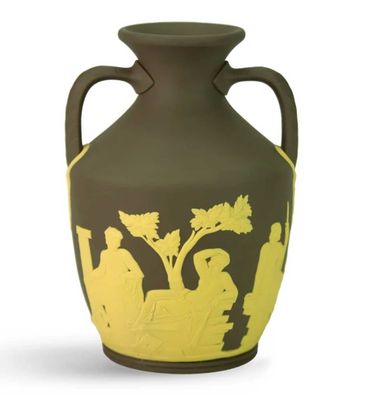 Wedgwood Portland Vase Small Marsh Green Canary 6 Inch 1075610, 701587485081