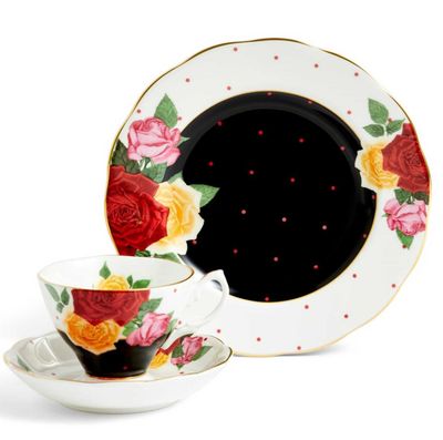 Royal Albert 100 Years Teacup Saucer Plate 3 Piece Set Jazz 1960 1072625, 701587482783