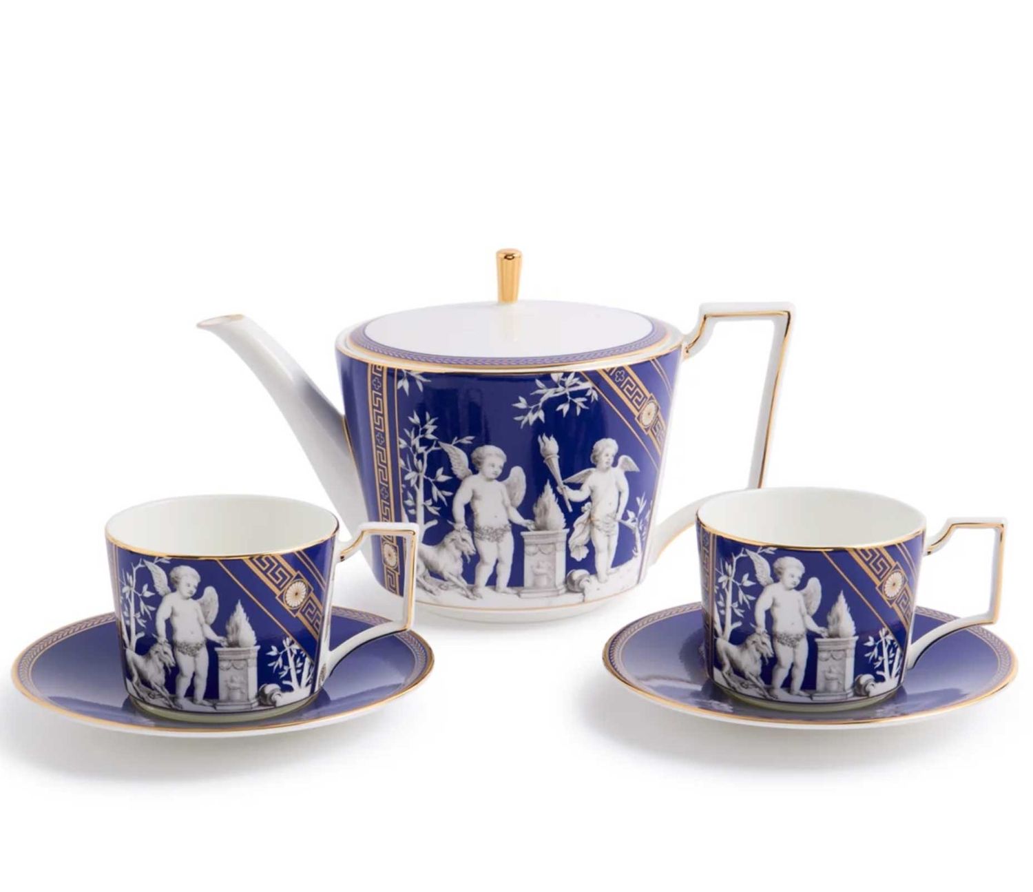 Wedgwood Renaissance Gold Teapot 1.1L Tcup Scr Set of 2 1076502, 701587485968