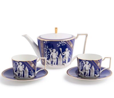 Wedgwood Renaissance Gold Teapot 1.1L Tcup Scr Set of 2 1076502, 701587485968