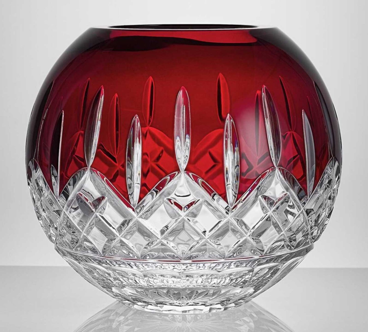 Waterford Lismore Red Rose Bowl 20cm 8in 1078670, 701587490450