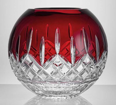 Waterford Lismore Red Rose Bowl 20cm 8in 1078670, 701587490450