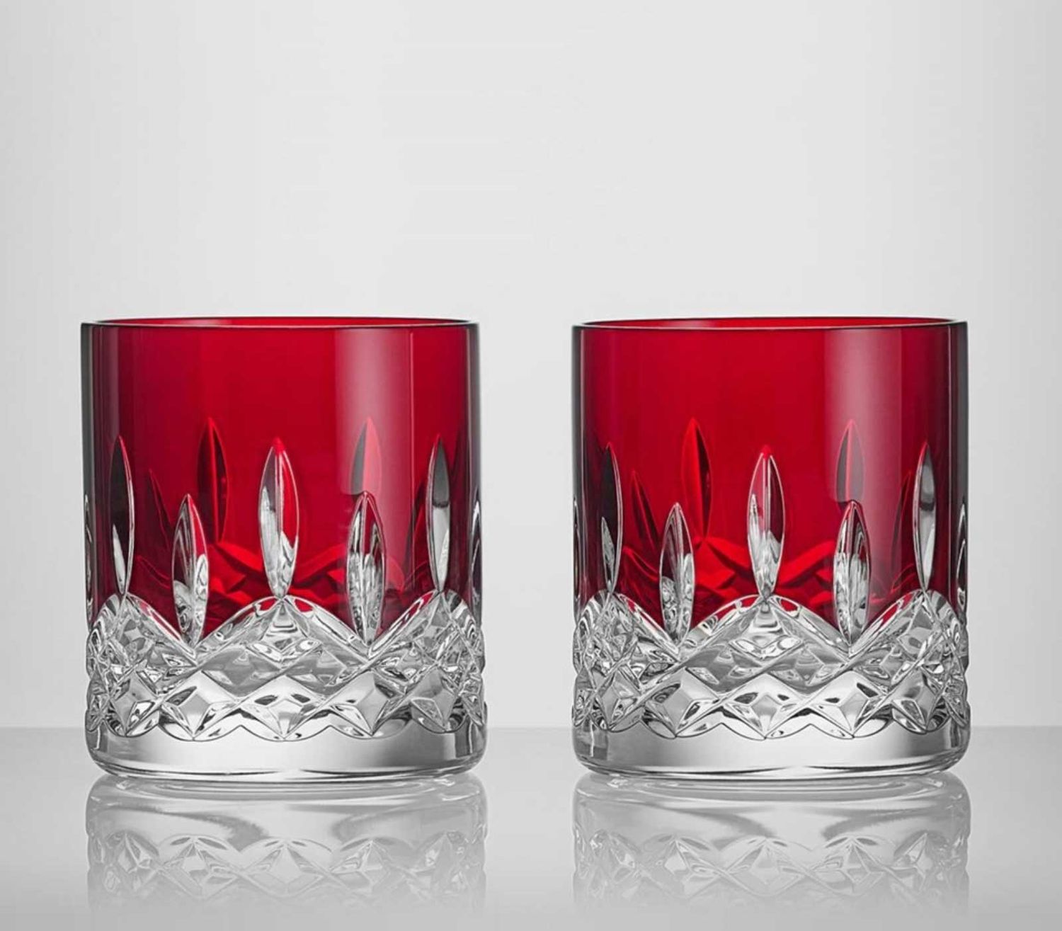 Waterford Lismore Red Tumbler Straight 180ml 6oz Set of 2 1078635, 701587490405
