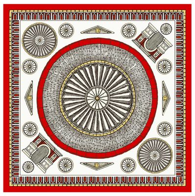 Halcyon Days Royal Albert Hall 45 x 45cm 100% Silk Mini Scarf SARAH06SS45, 5055273107296