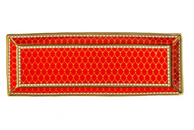 Halcyon Days Antler Trellis Red Gold Pen Tray BCGATORTG, 5056327822226