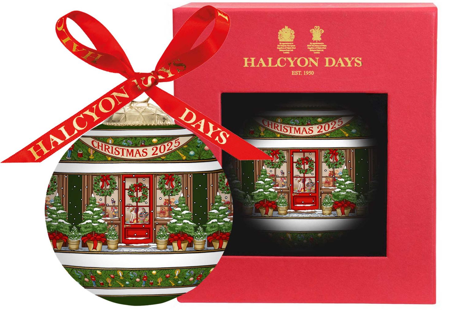 Halcyon Days 2025 Dated The Wonder of Christmas 3 Inch Bauble Ornament BCCH2501XBN, 5056327822240