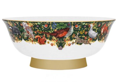 Halcyon Days Woodland Wildlife Gold Presentation Bowl BCWWA09CBG, 5056327817864