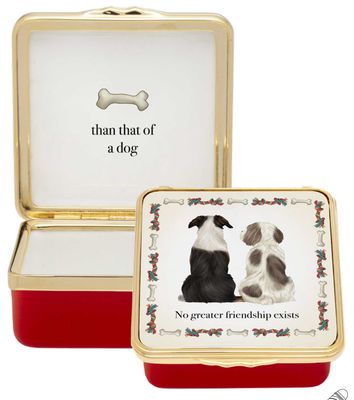 Halcyon Days No Greater Friendship Exists Enamel Box ENSNG0658G, 5056327822783