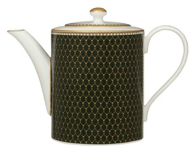 Halcyon Days Antler Trellis Dark Green Gold Teapot BCGAT09TPG, 5056327817642