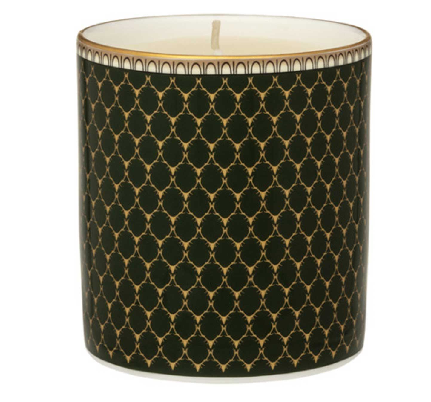 Halcyon Days Antler Trellis Green U/L Candle BCGAT09CAG, 5055273107036